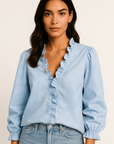 Lauren V-Neck Blouse