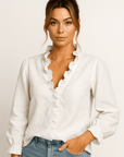 Lauren V-Neck Blouse