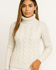 Mila Cable Knit Turtleneck
