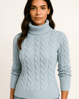 Mila Cable Knit Turtleneck