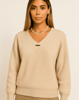 Vessa Honeyline Ribbed Knit Top