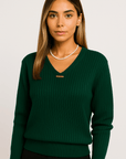 Vessa Honeyline Ribbed Knit Top