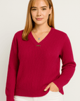 Vessa Honeyline Ribbed Knit Top