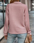 Esme Zippered V-Neck Knit Sweater