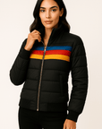 Nora Colorblock Puffer Bomber Jacket