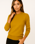Elise Cashmere Crew Neck Sweater
