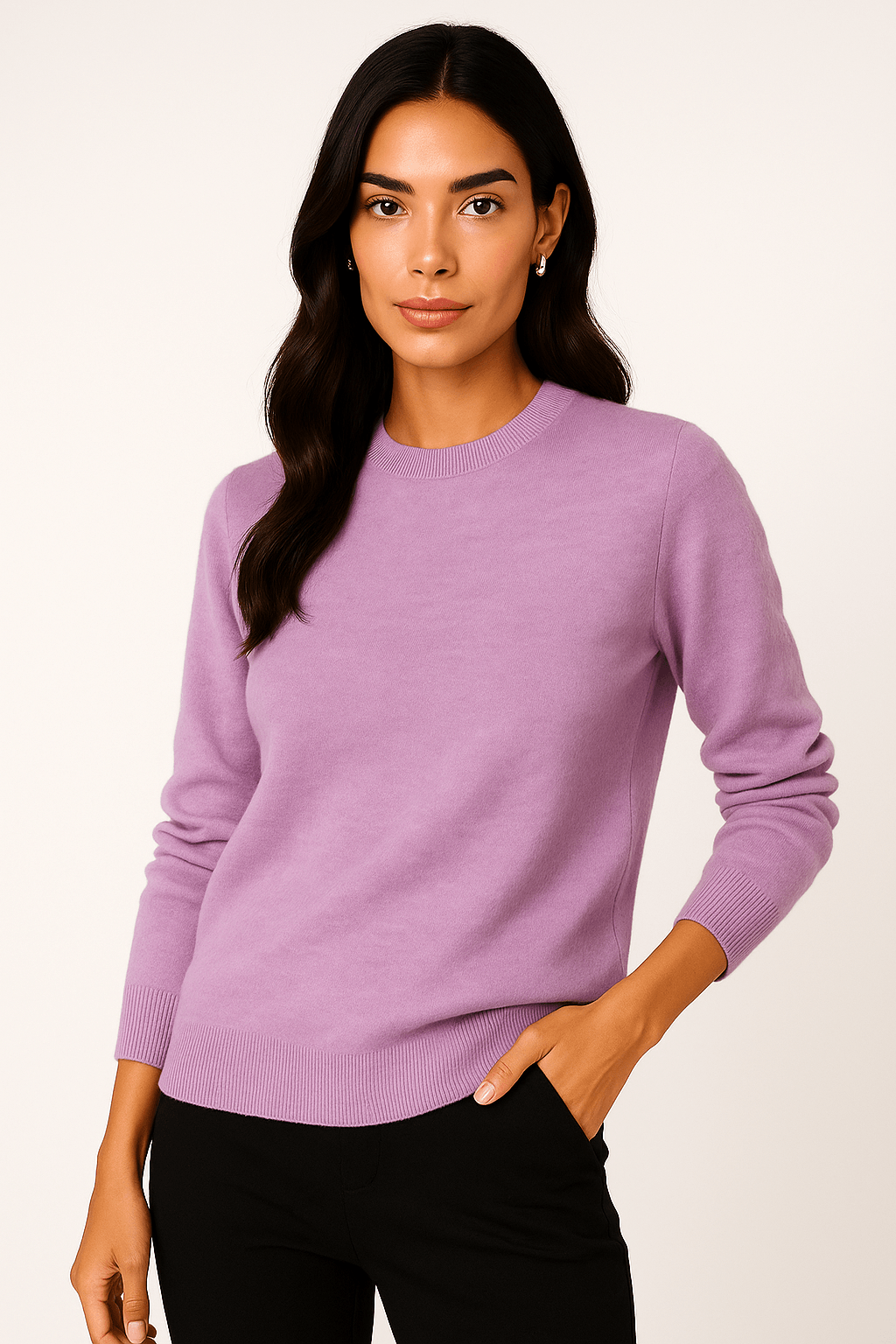 Elise Cashmere Crew Neck Sweater