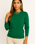 Elise Cashmere Crew Neck Sweater