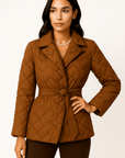 Thea Belted Quilted Puffer Jacket