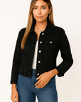 Livia Button-Up Denim Jacket