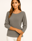 Camille Wide-Neck Knit Sweater