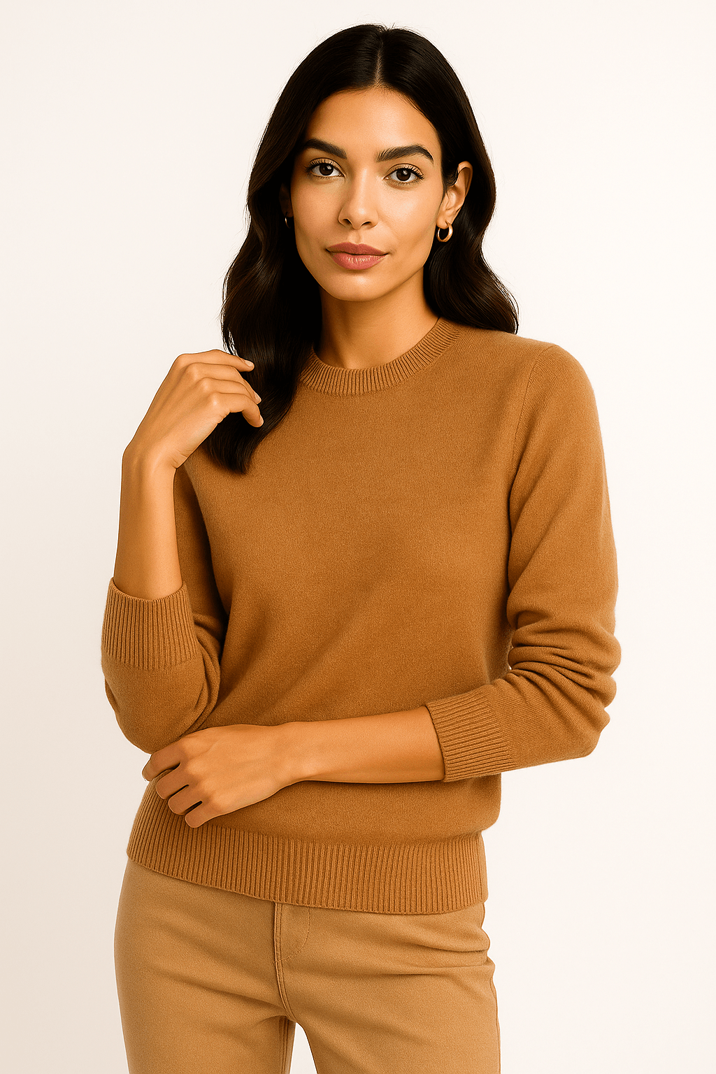 Elise Cashmere Crew Neck Sweater