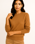 Elise Cashmere Crew Neck Sweater