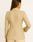 Beige Tweed Blazer
