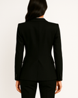 Verona Black Textured Blazer