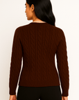 Indira Relaxed Chunky Knit Cardigan