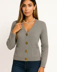 Aria Pure Cotton Knit Cardigan