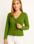 Aria Pure Cotton Knit Cardigan