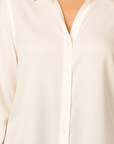 Lunara Satin Button-Up Blouse