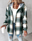 Sarinna Hooded Checkered Jacket