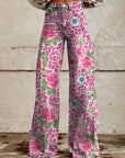 Isla Floral Wide-Leg Pants