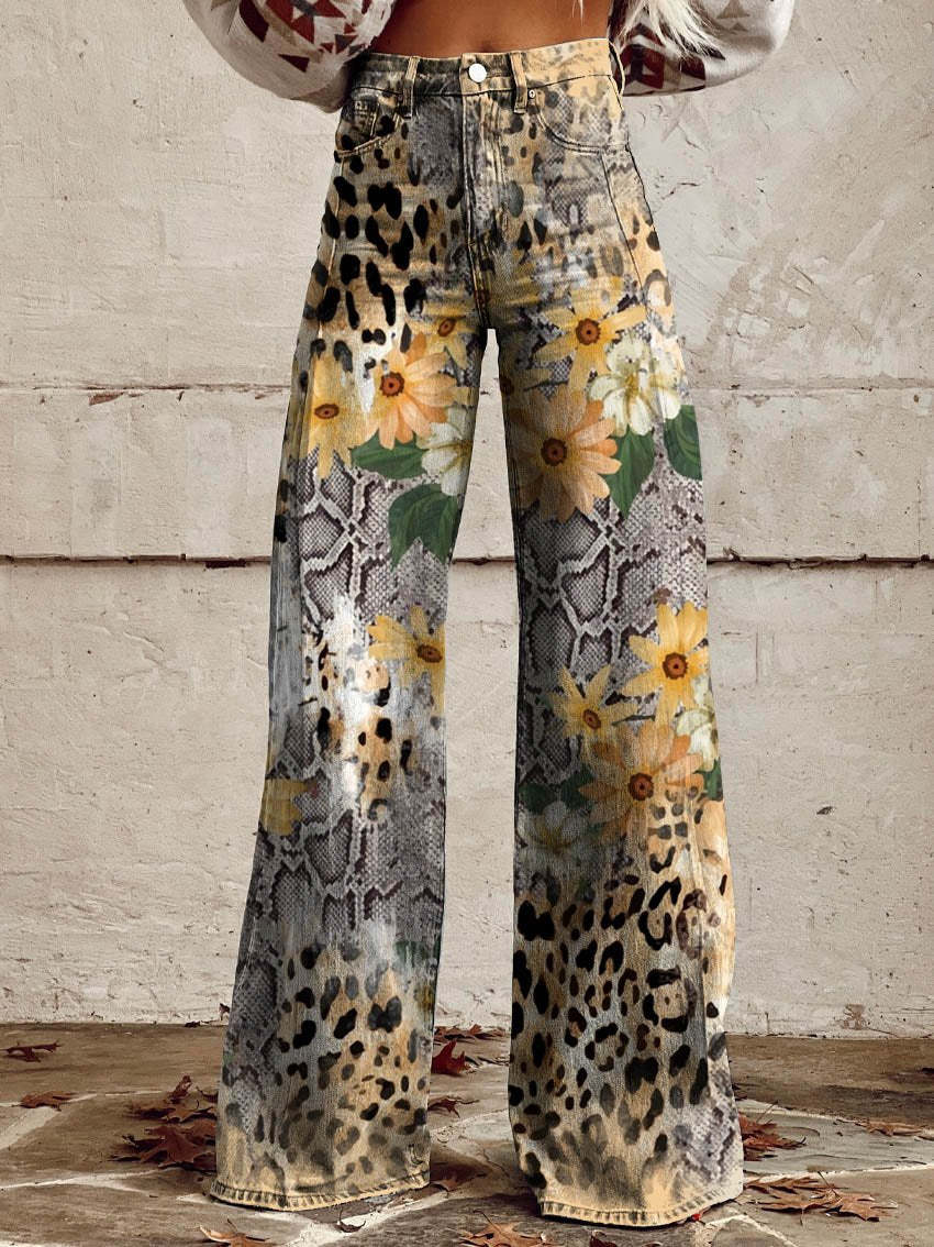 Isla Floral Wide-Leg Pants