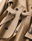 Aurelle Double-Breasted Trench Coat
