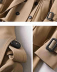 Aurelle Double-Breasted Trench Coat