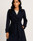 Aurelle Double-Breasted Trench Coat