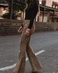 Briana Flared Corduroy Pants | Trendy comfortable bell-bottom pants