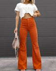Briana Flared Corduroy Pants | Trendy comfortable bell-bottom pants