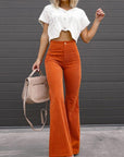 Briana Flared Corduroy Pants | Trendy comfortable bell-bottom pants