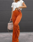 Briana Flared Corduroy Pants | Trendy comfortable bell-bottom pants