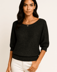 Camille Wide-Neck Knit Sweater