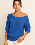 Camille Wide-Neck Knit Sweater