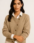 Cleo Cashmere Wrap Cardigan