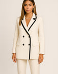 Cream Blazer Dress