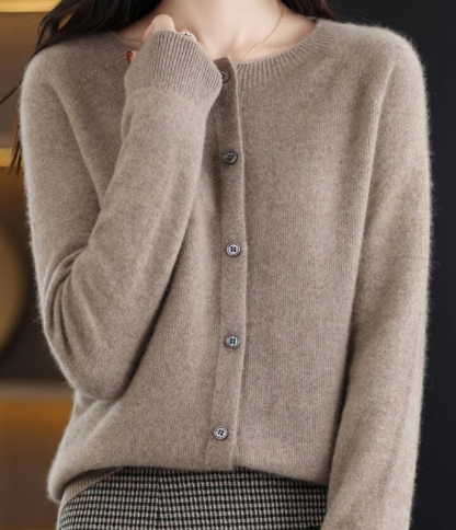 Liora Merino Wool Button Cardigan