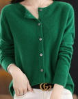 Liora Merino Wool Button Cardigan