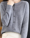 Liora Merino Wool Button Cardigan