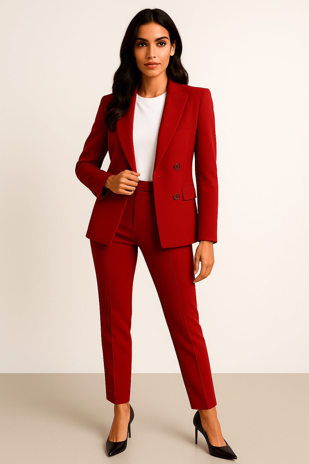 Delphine Tailored Blazer &amp; Trousers Suit Set