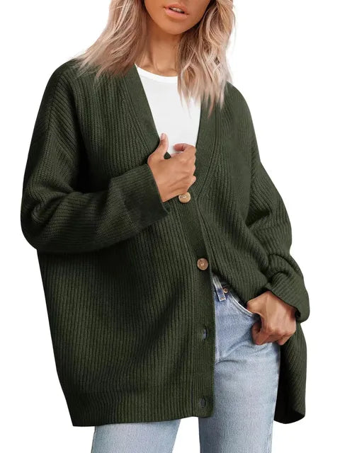 Halen Classic Knit Button Cardigan
