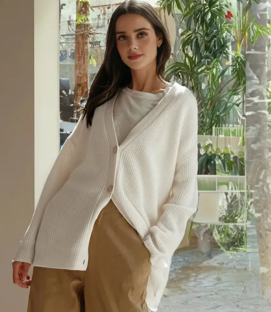 Halen Classic Knit Button Cardigan