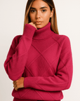 Elise Cashmere Turtleneck Sweater