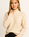 Elise Cashmere Turtleneck Sweater