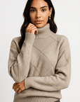 Elise Cashmere Turtleneck Sweater