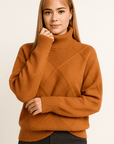 Elise Cashmere Turtleneck Sweater