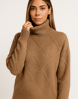 Elise Cashmere Turtleneck Sweater