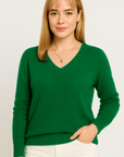 Éloise Cashmere V-Neck Sweater