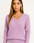 Éloise Cashmere V-Neck Sweater